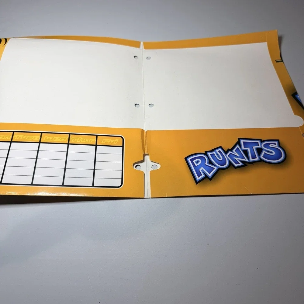 Runts Candy Folder Kids School 3 Ring RARE VTG 90's NEW